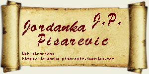 Jordanka Pisarević vizit kartica